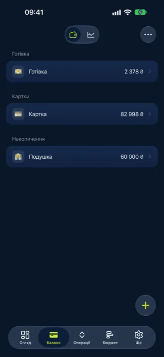 Tracking: Accounts, debts and assets — one balance
