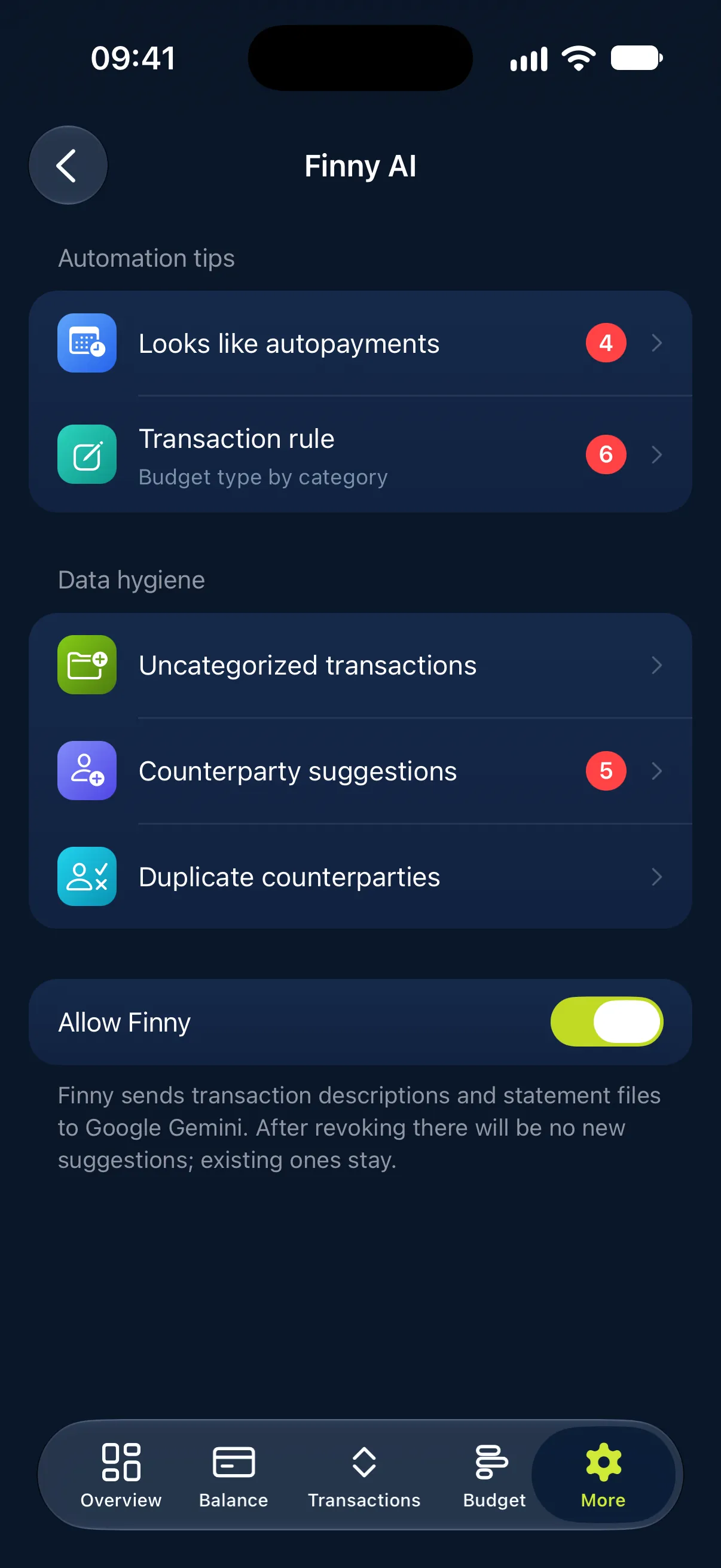 Finny AI: An assistant that keeps things tidy