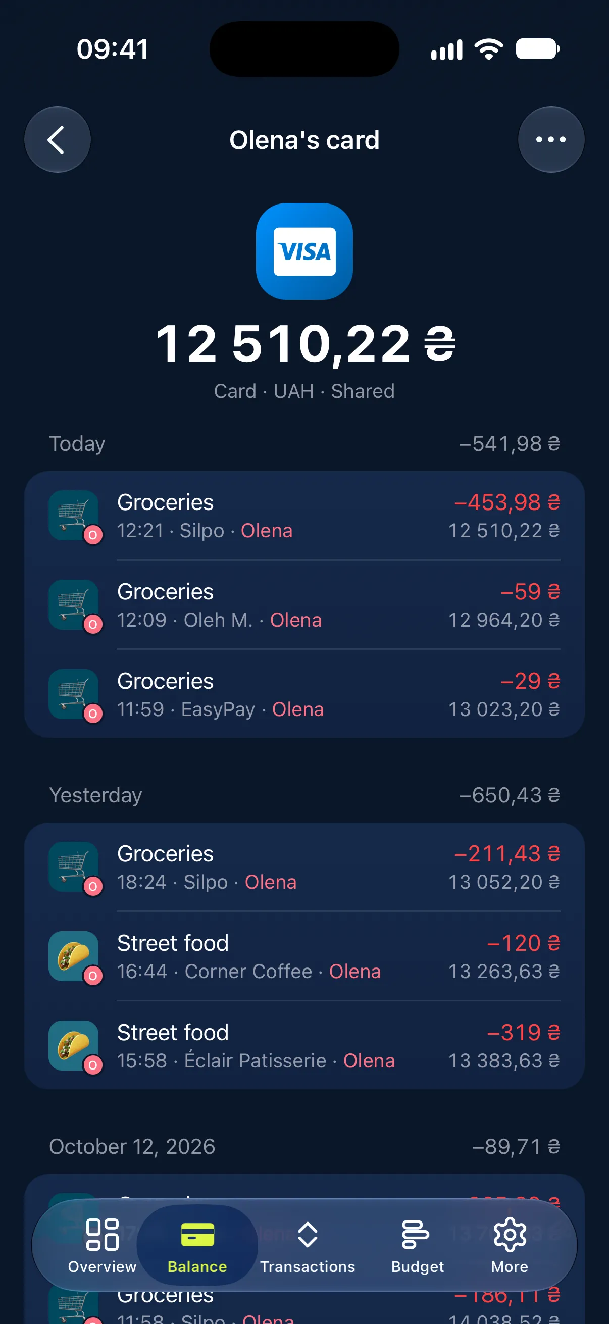 Family sharing: Family finances together